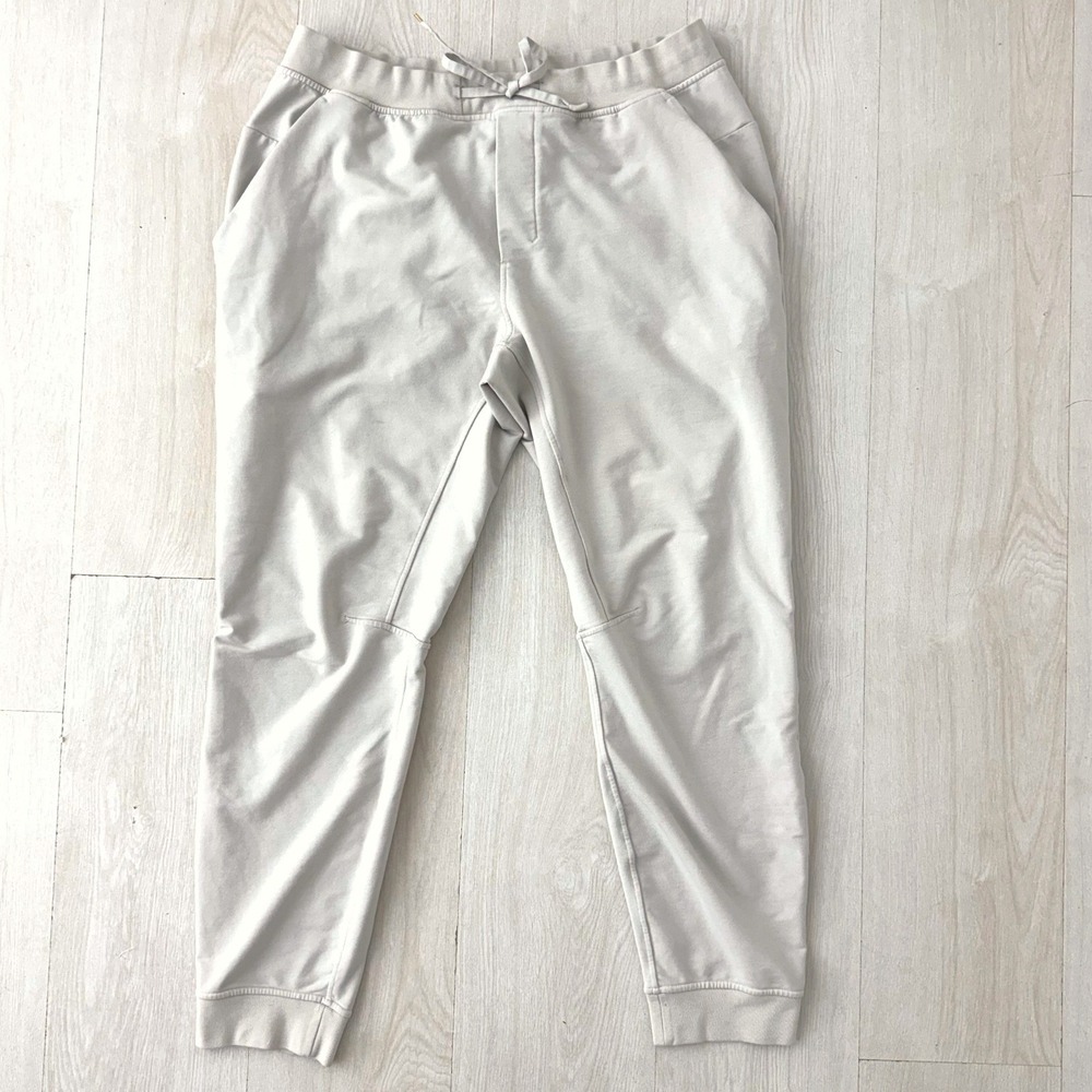 Lululemon ABC Jogger Warpstreme Mens XL Light Tan Tapered Athletic Pants Active